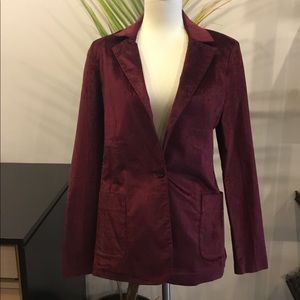 Red Tuxedo Blazer